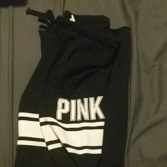 PINK Victoria's Secret Pants - PINK victorias secret black sweatpants womens XS